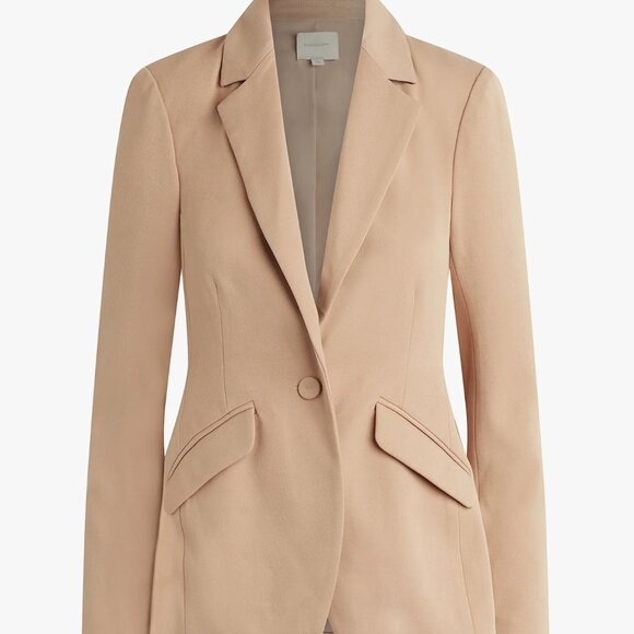 NEW - Favorite Daughter Classic Beige "The Favorite Blazer" - Size Small - Picture 4 of 5